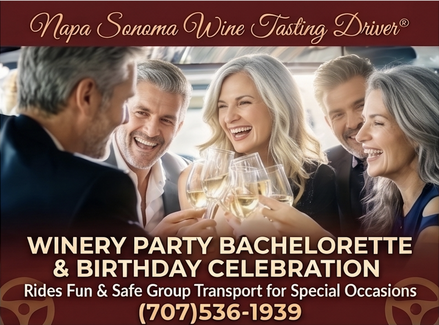 winery party bachelorette birthday celebration, Bachelorette & Birthday Winery Tour Celebrations – Safe, Fun, and Dependable Group Transportation for Special Occasions (707) 536-1939